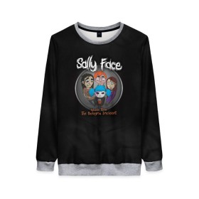 Женский свитшот 3D с принтом Sally Face в городе Новоалтайск, 100% полиэстер с мягким внутренним слоем | круглый вырез горловины, мягкая резинка на манжетах и поясе, свободная посадка по фигуре | sally face | гизмо | девид | девочка | игра | лари | ларри | мальчик | маска | мрачная | на лице | пых | с протезом | сал | сали | салли | салли фейс | фейс | фэйс | эддисон | эшли