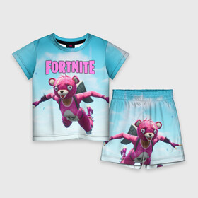 Детский костюм с шортами 3D с принтом Fortnite Save the World в городе Новоалтайск,  |  | Тематика изображения на принте: fortnite | save | the | world | битва | борьба | выживани | зомби | королевская | монстры | симулятора | фортнайт