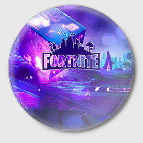 Значок с принтом Fortnite в городе Новоалтайск,  металл | круглая форма, металлическая застежка в виде булавки | fortnite | save | the | world | битва | борьба | выживани | зомби | королевская | монстры | симулятора | фортнайт