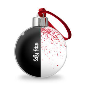 Ёлочный шар с принтом Sally Face в городе Новоалтайск, Пластик | Диаметр: 77 мм | sally face | гизмо | девид | девочка | игра | лари | ларри | мальчик | маска | мрачная | на лице | пых | с протезом | сал | сали | салли | салли фейс | фейс | фэйс | эддисон | эшли