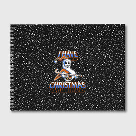 Альбом для рисования с принтом The Nightmare Before Christmas в городе Новоалтайск, 100% бумага
 | матовая бумага, плотность 200 мг. | before | burton | christmas | halloween | jack | nightmare | skellington | tim | xmas | бёртон | джек | перед | рождество | рождеством | скеллингтон | тим | хеллоуин | хэллоуин