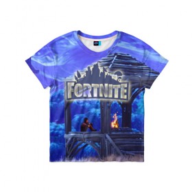Детская футболка 3D с принтом Fortnite Save the World в городе Новоалтайск, 100% гипоаллергенный полиэфир | прямой крой, круглый вырез горловины, длина до линии бедер, чуть спущенное плечо, ткань немного тянется | Тематика изображения на принте: 