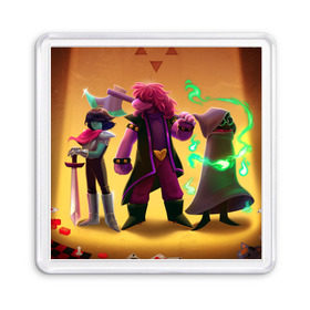Магнит 55*55 с принтом Deltarune в городе Новоалтайск, Пластик | Размер: 65*65 мм; Размер печати: 55*55 мм | Тематика изображения на принте: deltarune | undertale