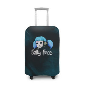 Чехол для чемодана 3D с принтом Sally Face в городе Новоалтайск, 86% полиэфир, 14% спандекс | двустороннее нанесение принта, прорези для ручек и колес | sally face | гизмо | девид | девочка | игра | лари | ларри | мальчик | маска | мрачная | на лице | пых | с протезом | сал | сали | салли | салли фейс | фейс | фэйс | эддисон | эшли
