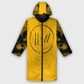 Дождевик унисекс 3D с принтом TWENTY ONE PILOTS в городе Новоалтайск,  |  | 21 pilots | 21p | music | rock | top | trench | twenty one pilots | yellow | группа | жёлтый | музыка | рок