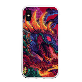 Чехол для iPhone XS Max матовый с принтом HyperBEAST в городе Новоалтайск, Силикон | Область печати: задняя сторона чехла, без боковых панелей | Тематика изображения на принте:  warning |  ко |  оружие | автомат