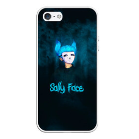 Чехол для iPhone 5/5S матовый с принтом Sally Face в городе Новоалтайск, Силикон | Область печати: задняя сторона чехла, без боковых панелей | sally face | гизмо | девид | девочка | игра | лари | ларри | мальчик | маска | мрачная | на лице | пых | с протезом | сал | сали | салли | салли фейс | фейс | фэйс | эддисон | эшли