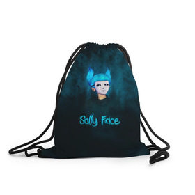 Рюкзак-мешок 3D с принтом Sally Face в городе Новоалтайск, 100% полиэстер | плотность ткани — 200 г/м2, размер — 35 х 45 см; лямки — толстые шнурки, застежка на шнуровке, без карманов и подкладки | sally face | гизмо | девид | девочка | игра | лари | ларри | мальчик | маска | мрачная | на лице | пых | с протезом | сал | сали | салли | салли фейс | фейс | фэйс | эддисон | эшли