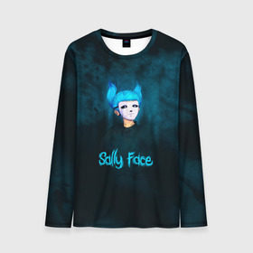 Мужской лонгслив 3D с принтом Sally Face в городе Новоалтайск, 100% полиэстер | длинные рукава, круглый вырез горловины, полуприлегающий силуэт | sally face | гизмо | девид | девочка | игра | лари | ларри | мальчик | маска | мрачная | на лице | пых | с протезом | сал | сали | салли | салли фейс | фейс | фэйс | эддисон | эшли