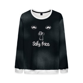 Мужской свитшот 3D с принтом Sally Face в городе Новоалтайск, 100% полиэстер с мягким внутренним слоем | круглый вырез горловины, мягкая резинка на манжетах и поясе, свободная посадка по фигуре | sally face | гизмо | девид | девочка | игра | лари | ларри | мальчик | маска | мрачная | на лице | пых | с протезом | сал | сали | салли | салли фейс | фейс | фэйс | эддисон | эшли