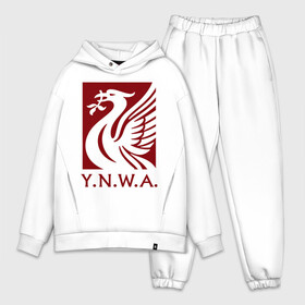 Мужской костюм хлопок OVERSIZE с принтом Ливерпуль в городе Новоалтайск,  |  | anfield | liverpool | liverpool fc | the reds | you ll never walk a | клубная | красные | ливерпуль | мерсисайдцы | фанатская | футбольная | футбольный клуб | футбольный клуб ливерпуль | энфилд