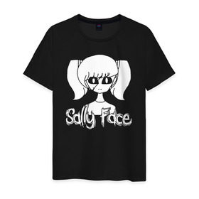 Мужская футболка хлопок с принтом Sally Face в городе Новоалтайск, 100% хлопок | прямой крой, круглый вырез горловины, длина до линии бедер, слегка спущенное плечо. | sally face | гизмо | девид | девочка | игра | лари | ларри | мальчик | маска | мрачная | на лице | пых | с протезом | сал | сали | салли | салли фейс | фейс | фэйс | эддисон | эшли