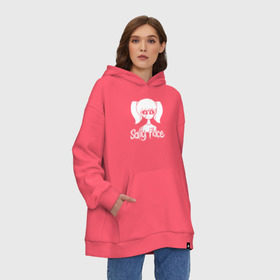 Худи SuperOversize хлопок с принтом Sally Face в городе Новоалтайск, 70% хлопок, 30% полиэстер, мягкий начес внутри | карман-кенгуру, эластичная резинка на манжетах и по нижней кромке, двухслойный капюшон
 | sally face | гизмо | девид | девочка | игра | лари | ларри | мальчик | маска | мрачная | на лице | пых | с протезом | сал | сали | салли | салли фейс | фейс | фэйс | эддисон | эшли