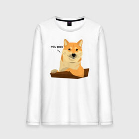 Мужской лонгслив хлопок с принтом Сиба ину знает тебя/Shiba Inu в городе Новоалтайск, 100% хлопок |  | Тематика изображения на принте: dog | inu | pet | shiba | shiba inu | ину | пес | питомец | сиба | сиба ину | собака