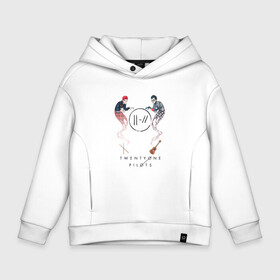 Детское худи Oversize хлопок с принтом Twenty one pilots в городе Новоалтайск, френч-терри — 70% хлопок, 30% полиэстер. Мягкий теплый начес внутри —100% хлопок | боковые карманы, эластичные манжеты и нижняя кромка, капюшон на магнитной кнопке | Тематика изображения на принте: 21 pilots | josh dun | music | rock | twenty one pilots | tyler joseph | джош дан | музыка | рок | тайлер джозеф