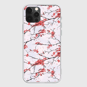 Чехол для iPhone 12 Pro Max с принтом Сакура в городе Новоалтайск, Силикон |  | весна | ветвь | ветка | вишня | куст | кусты | лепестки | сакуры | цветёт | цветы | черешня