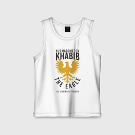 Детская майка хлопок с принтом Хабиб в городе Новоалтайск,  |  | champion | conor | eagle | fighter | ireland | khabib | mcgregor | mma | notorious | nurmagomedov | russia | ufc | боец | бой | бокс | воин | дагестан | единоборства | ирландия | ко | конор | макгрегор | махачкала | нокаут | нурмагомедов | орёл