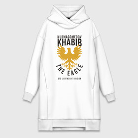 Платье-худи хлопок с принтом Хабиб в городе Новоалтайск,  |  | champion | conor | eagle | fighter | ireland | khabib | mcgregor | mma | notorious | nurmagomedov | russia | ufc | боец | бой | бокс | воин | дагестан | единоборства | ирландия | ко | конор | макгрегор | махачкала | нокаут | нурмагомедов | орёл