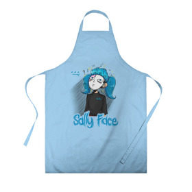 Фартук 3D с принтом Sally Face в городе Новоалтайск, 100% полиэстер | общий размер — 65 х 85 см, ширина нагрудника — 26 см, горловина — 53 см, длина завязок — 54 см, общий обхват в поясе — 173 см. Принт на завязках и на горловине наносится с двух сторон, на основной части фартука — только с внешней стороны | sally face | гизмо | девид | девочка | игра | лари | ларри | мальчик | маска | мрачная | на лице | пых | с протезом | сал | сали | салли | салли фейс | фейс | фэйс | эддисон | эшли