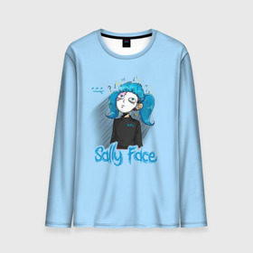 Мужской лонгслив 3D с принтом Sally Face в городе Новоалтайск, 100% полиэстер | длинные рукава, круглый вырез горловины, полуприлегающий силуэт | sally face | гизмо | девид | девочка | игра | лари | ларри | мальчик | маска | мрачная | на лице | пых | с протезом | сал | сали | салли | салли фейс | фейс | фэйс | эддисон | эшли