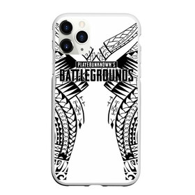 Чехол для iPhone 11 Pro матовый с принтом PUBG в стиле Полинезия в городе Новоалтайск, Силикон |  | battle | chicken | dinner | royale | winner | битва | борьба | королевская | пабг | симулятор