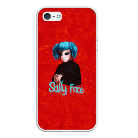 Чехол для iPhone 5/5S матовый с принтом Sally Face в городе Новоалтайск, Силикон | Область печати: задняя сторона чехла, без боковых панелей | sally face | гизмо | девид | девочка | игра | лари | ларри | мальчик | маска | мрачная | на лице | пых | с протезом | сал | сали | салли | салли фейс | фейс | фэйс | эддисон | эшли