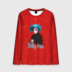 Мужской лонгслив 3D с принтом Sally Face в городе Новоалтайск, 100% полиэстер | длинные рукава, круглый вырез горловины, полуприлегающий силуэт | sally face | гизмо | девид | девочка | игра | лари | ларри | мальчик | маска | мрачная | на лице | пых | с протезом | сал | сали | салли | салли фейс | фейс | фэйс | эддисон | эшли