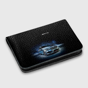 Картхолдер с принтом с принтом Mercedes AMG в городе Новоалтайск, натуральная матовая кожа | размер 7,3 х 10 см; кардхолдер имеет 4 кармана для карт; | Тематика изображения на принте: car | mercedes | mercedes   benz | motorsport | автомобиль | автоспорт | мерседес | спорткар