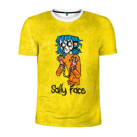 Мужская футболка 3D спортивная с принтом Sally Face в городе Новоалтайск, 100% полиэстер с улучшенными характеристиками | приталенный силуэт, круглая горловина, широкие плечи, сужается к линии бедра | sally face | гизмо | девид | девочка | игра | лари | ларри | мальчик | маска | мрачная | на лице | пых | с протезом | сал | сали | салли | салли фейс | фейс | фэйс | эддисон | эшли
