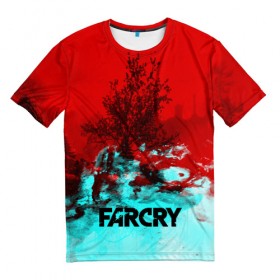 Мужская футболка 3D с принтом FARCRY в городе Новоалтайск, 100% полиэфир | прямой крой, круглый вырез горловины, длина до линии бедер | far cry | far cry 5 | far cry new dawn | far cry primal | farcry | fc 5 | fc5 | game | new dawn | primal | игры | постапокалипсис | фар край | фар край 5