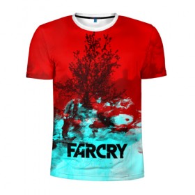 Мужская футболка 3D спортивная с принтом FARCRY в городе Новоалтайск, 100% полиэстер с улучшенными характеристиками | приталенный силуэт, круглая горловина, широкие плечи, сужается к линии бедра | far cry | far cry 5 | far cry new dawn | far cry primal | farcry | fc 5 | fc5 | game | new dawn | primal | игры | постапокалипсис | фар край | фар край 5