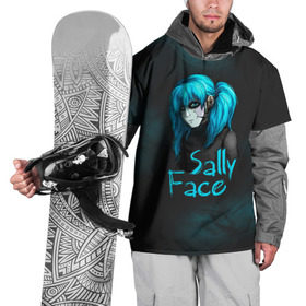 Накидка на куртку 3D с принтом Sally Face в городе Новоалтайск, 100% полиэстер |  | sally face | гизмо | девид | девочка | игра | лари | ларри | мальчик | маска | мрачная | на лице | пых | с протезом | сал | сали | салли | салли фейс | фейс | фэйс | эддисон | эшли