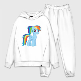 Мужской костюм хлопок OVERSIZE с принтом Радуга Дэш в городе Новоалтайск,  |  | my little pony | pony | rainbow dash | дружба – это чудо | дружба. пони | дэш | кобылка | морская пони | пегас | радуга | элемент верности