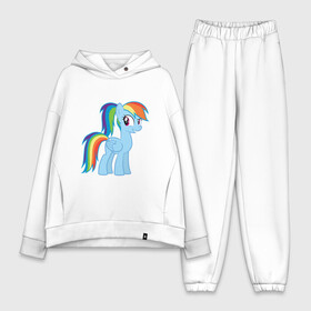 Женский костюм хлопок Oversize с принтом Радуга Дэш в городе Новоалтайск,  |  | my little pony | pony | rainbow dash | дружба – это чудо | дружба. пони | дэш | кобылка | морская пони | пегас | радуга | элемент верности
