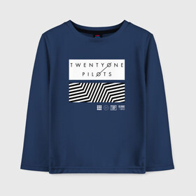 Детский лонгслив хлопок с принтом Twenty one pilots в городе Новоалтайск, 100% хлопок | круглый вырез горловины, полуприлегающий силуэт, длина до линии бедер | 21 pilots | josh dun | music | rock | twenty one pilots | tyler joseph | джош дан | музыка | рок | тайлер джозеф