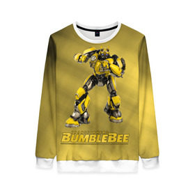 Женский свитшот 3D с принтом Bumblebee -3- в городе Новоалтайск, 100% полиэстер с мягким внутренним слоем | круглый вырез горловины, мягкая резинка на манжетах и поясе, свободная посадка по фигуре | kefer | volkswagen | автобот | бамблби | трансформатор | трансформаторы | шершень | шмель