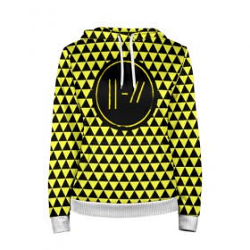 Женская толстовка 3D с принтом Twenty one pilots в городе Новоалтайск, 100% полиэстер  | двухслойный капюшон со шнурком для регулировки, мягкие манжеты на рукавах и по низу толстовки, спереди карман-кенгуру с мягким внутренним слоем. | 21 pilots | josh dun | music | rock | twenty one pilots | tyler joseph | джош дан | музыка | рок | тайлер джозеф