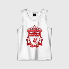 Детская майка хлопок с принтом Ливерпуль в городе Новоалтайск,  |  | anfield | liverpool | liverpool fc | the reds | you ll never walk a | клубная | красные | ливерпуль | мерсисайдцы | фанатская | футбольная | футбольный клуб | футбольный клуб ливерпуль | энфилд