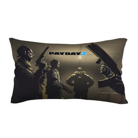 Подушка 3D антистресс с принтом Payday 2 в городе Новоалтайск, наволочка — 100% полиэстер, наполнитель — вспененный полистирол | состоит из подушки и наволочки на молнии | 2 | payday | беглец | бот | ограбления | пейдей | призрак | симулятор | техник | штурмовик | шутер