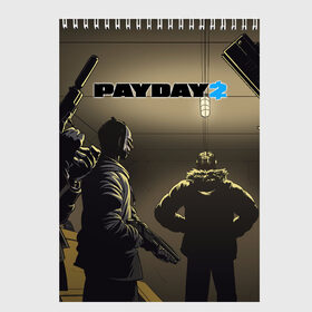 Скетчбук с принтом Payday 2 в городе Новоалтайск, 100% бумага
 | 48 листов, плотность листов — 100 г/м2, плотность картонной обложки — 250 г/м2. Листы скреплены сверху удобной пружинной спиралью | 2 | payday | беглец | бот | ограбления | пейдей | призрак | симулятор | техник | штурмовик | шутер