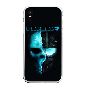 Чехол для iPhone XS Max матовый с принтом Payday 2 в городе Новоалтайск, Силикон | Область печати: задняя сторона чехла, без боковых панелей | 2 | payday | беглец | бот | ограбления | пейдей | призрак | симулятор | техник | штурмовик | шутер
