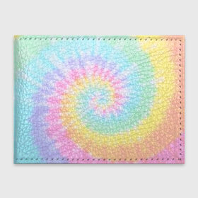 Обложка для студенческого билета с принтом Pastel Tie Dye в городе Новоалтайск, натуральная кожа | Размер: 11*8 см; Печать на всей внешней стороне | Тематика изображения на принте: tie dye | абстракция | краска | хиппи