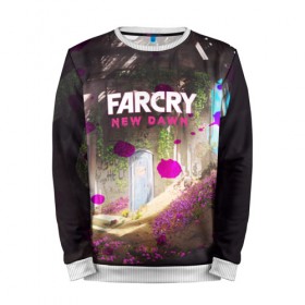 Мужской свитшот 3D с принтом FARCRY NEW DAWN в городе Новоалтайск, 100% полиэстер с мягким внутренним слоем | круглый вырез горловины, мягкая резинка на манжетах и поясе, свободная посадка по фигуре | 