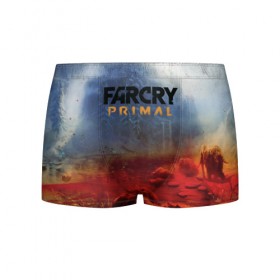 Мужские трусы 3D с принтом FarCry Primal в городе Новоалтайск, 50% хлопок, 50% полиэстер | классическая посадка, на поясе мягкая тканевая резинка | Тематика изображения на принте: 