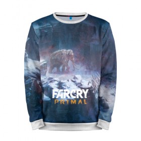 Мужской свитшот 3D с принтом FARCRY PRIMAL в городе Новоалтайск, 100% полиэстер с мягким внутренним слоем | круглый вырез горловины, мягкая резинка на манжетах и поясе, свободная посадка по фигуре | Тематика изображения на принте: 