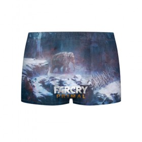 Мужские трусы 3D с принтом FARCRY PRIMAL в городе Новоалтайск, 50% хлопок, 50% полиэстер | классическая посадка, на поясе мягкая тканевая резинка | Тематика изображения на принте: 