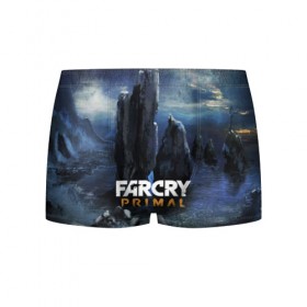 Мужские трусы 3D с принтом FarCry primal в городе Новоалтайск, 50% хлопок, 50% полиэстер | классическая посадка, на поясе мягкая тканевая резинка | Тематика изображения на принте: 