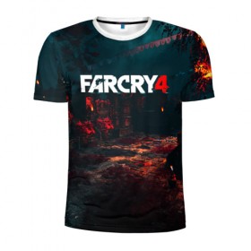 Мужская футболка 3D спортивная с принтом FARCRY 4 в городе Новоалтайск, 100% полиэстер с улучшенными характеристиками | приталенный силуэт, круглая горловина, широкие плечи, сужается к линии бедра | Тематика изображения на принте: 