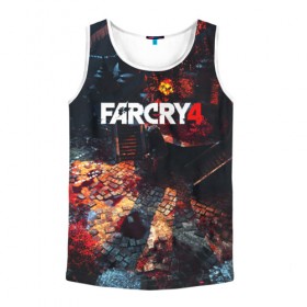 Мужская майка 3D с принтом FARCRY4 в городе Новоалтайск, 100% полиэстер | круглая горловина, приталенный силуэт, длина до линии бедра. Пройма и горловина окантованы тонкой бейкой | Тематика изображения на принте: 
