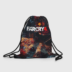 Рюкзак-мешок 3D с принтом FARCRY4 в городе Новоалтайск, 100% полиэстер | плотность ткани — 200 г/м2, размер — 35 х 45 см; лямки — толстые шнурки, застежка на шнуровке, без карманов и подкладки | 
